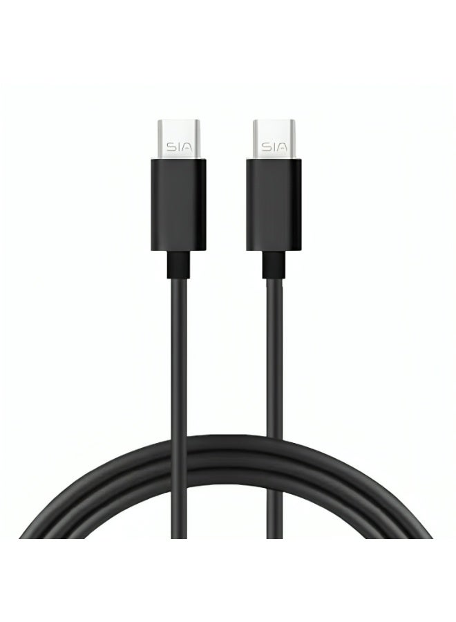 SIA CABLE BRAIDED 36W USB-C TO TYPE-C (CB0021W) - Black