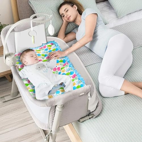 VParents Cotton Crib Sheet for New Born Baby, Soft Cotton Godadi Set for Baby, Godari Bedding Set of 2, Blue & Purple, Chunky - Image 2