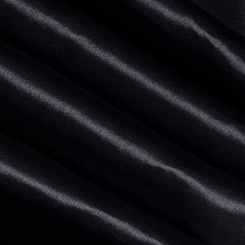 yeabwps 12 Pack Satin Table Runner 12 x 108 Inch Long Satin Table Runner for for Christmas, Birthday Parties, Banquets, Graduations, Engagements (Black) - Image 4