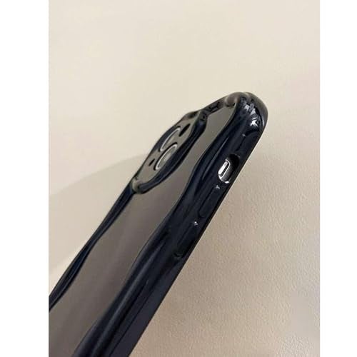 KC Back Cover for Samsung Galaxy S24 FE 5G - 3D New Curly Wave Cartoon Characters and Puppy Shockproof Soft Bumper Silicone Case with Camera Protection (Black) - Image 5
