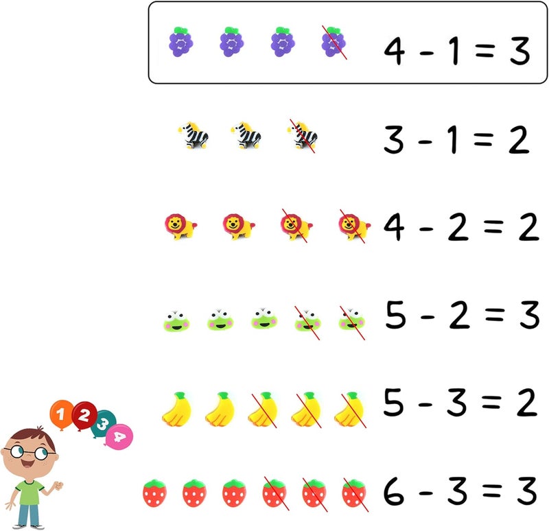 MGTECH 300 PCS Mini Animal Fruit Erasers, Bulk Tiny Novelty Pencil Erasers Assortment for Kids for Party Favor, Gift Filling, and School Home Work Rewards - Image 4