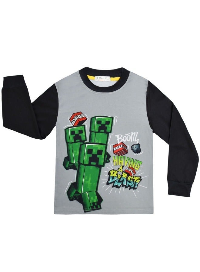 general Minecraft Pajama Pack 110-150 Kids Long Sleeve Loungewear Set is a gift for Minecraft fans - Image 2