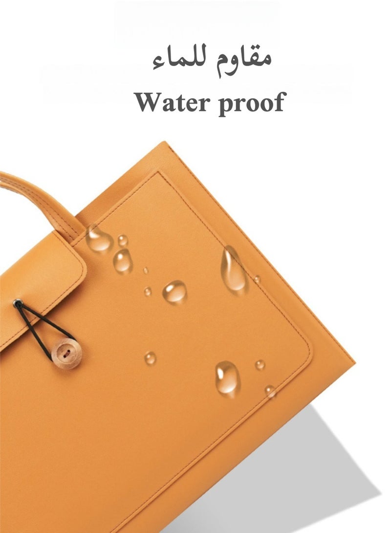 16-Inch Laptop bag, Waterproof and Wear-Resistant Computer Bag, Case Briefcase Handlebag, Portable Handle Bag, Soft Sleeve Bag Case Briefcase Pouch For Ultrabook Laptop Notebook, Suitable for Work, Business, Meetings  - Image 5