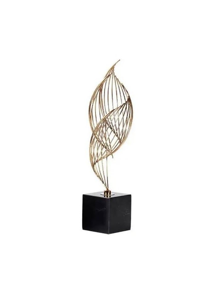 Modern Home Decor Accents Abstract Decor Art Ornamental Statue Sculpture Shelf Decor Coffee Table Decor Centerpiece Gold Decorations For Living Room Gold  - Image 1
