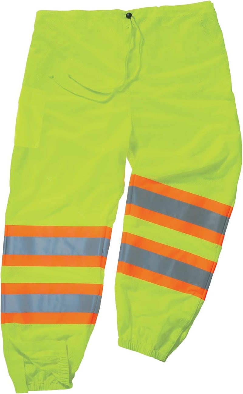 Ergodyne Ergodyne unisex adult Class Twotone Reflective Safety Pants Lime LargeXLarge - Image 1
