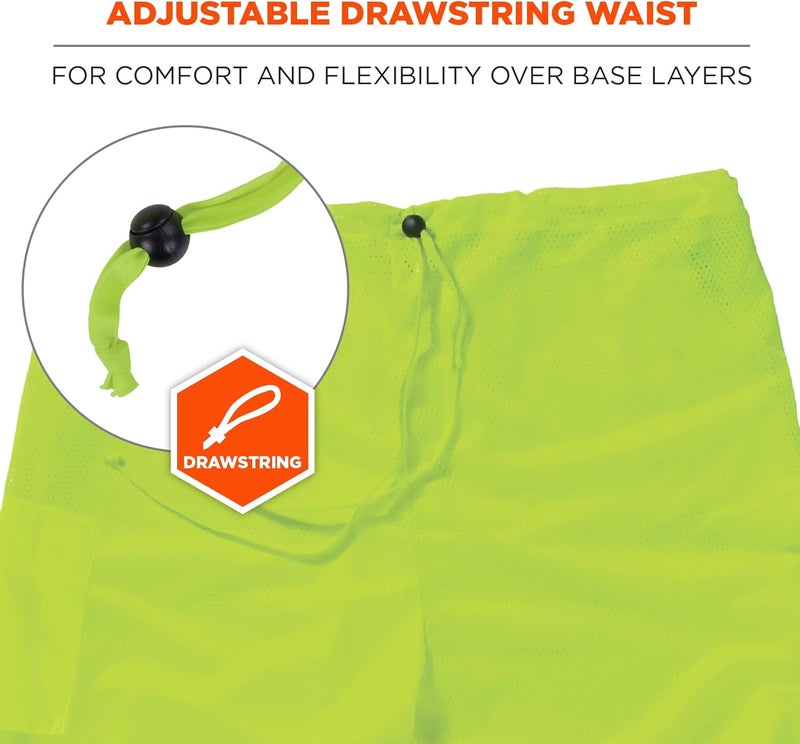 Ergodyne Ergodyne unisex adult Class Twotone Reflective Safety Pants Lime LargeXLarge - Image 4