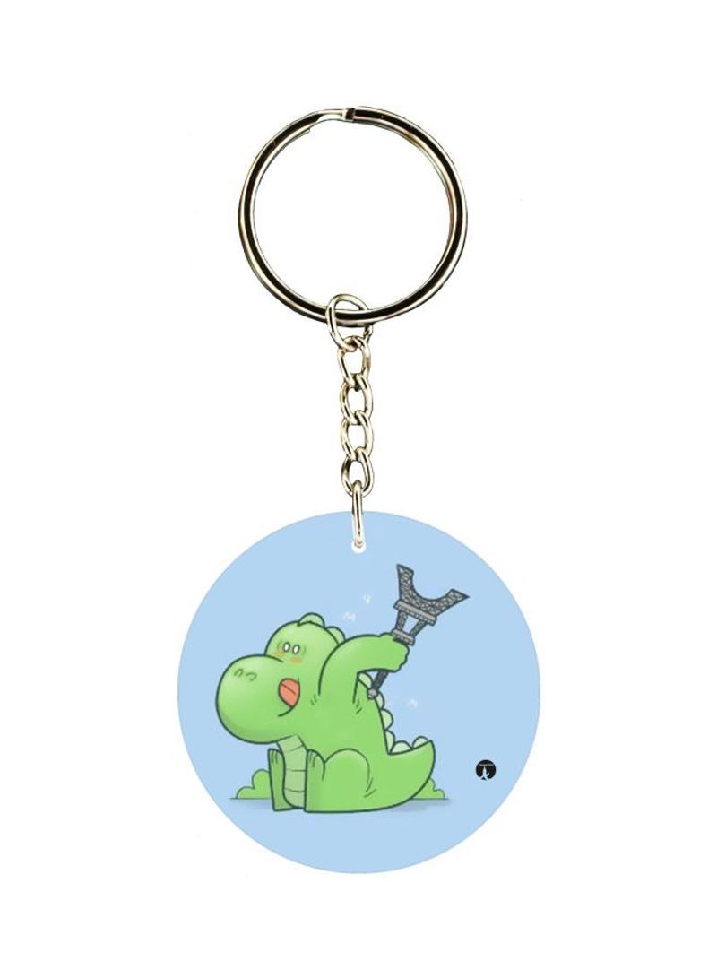RKN Dinosaur Printed Keychain 