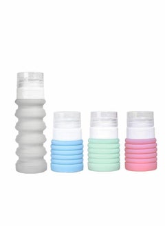 Travel Bottles Squeezable Silicone Leakproof Carry On Luggage Container Set for Toiletries and Cosmetics Under 100ml with Clear Toiletry Bag and Spray Bottles Idea for Easy Airport Access