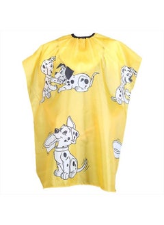 JINDIN Kids Haircut Salon Cape, Hair Cutting Cape for Kid cloth, Kids Barber Cape,Child Shampoo Waterproof Capes (Yellow)  - Image 1