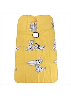 JINDIN Kids Haircut Salon Cape, Hair Cutting Cape for Kid cloth, Kids Barber Cape,Child Shampoo Waterproof Capes (Yellow)  - Image 5