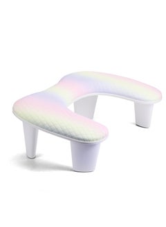 brunson Nail Arm Rest for Nails Tech U Shaped - Unicorn Shade Nail Arm Rest Comfortable Manicure Nail Hand Rest Pillow Cushion, PU Leather Nail Armrest Stand for Acrylic Nail Art Tech, Quick Installation  - Image 1