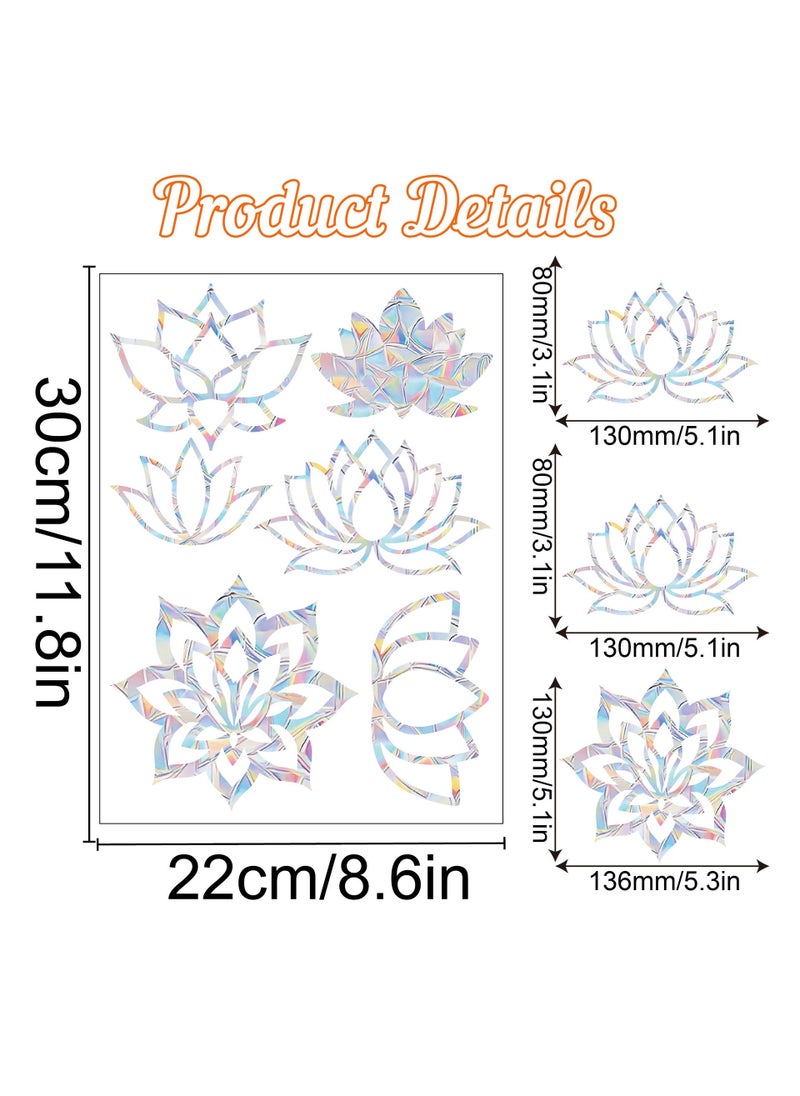 Butterfly Suncatcher Rainbow Prism Static Cling Decal Lotus-(6) 