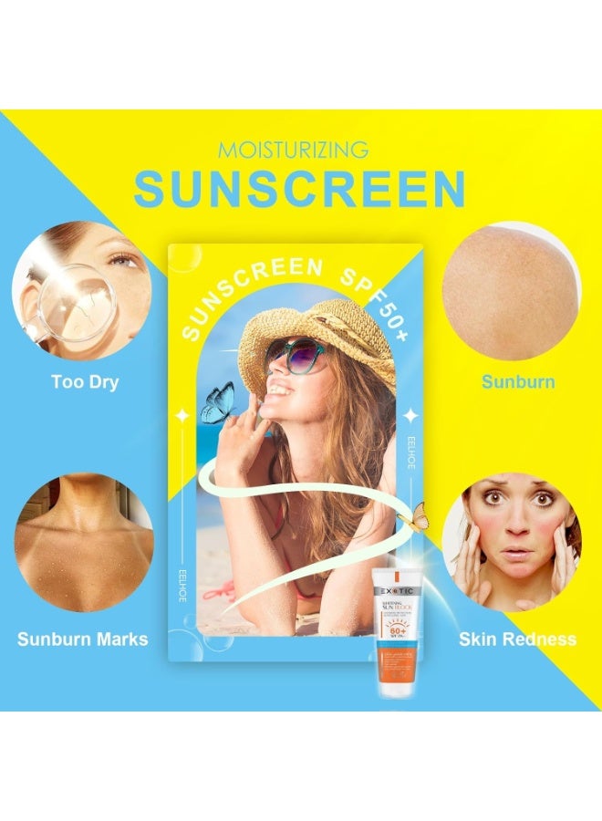Exotic Whitening Sun Block SPF 60+ PA++ UVA Protection Water Resistant Sunscreen 100ml - Image 5