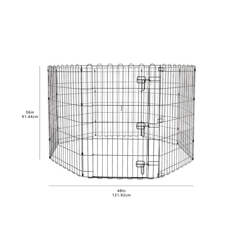 KittuPet Foldable Metal Pet Exercise and Playpen with Door, 24 inch PlayPen for Dog cat and Rabbits - Image 2