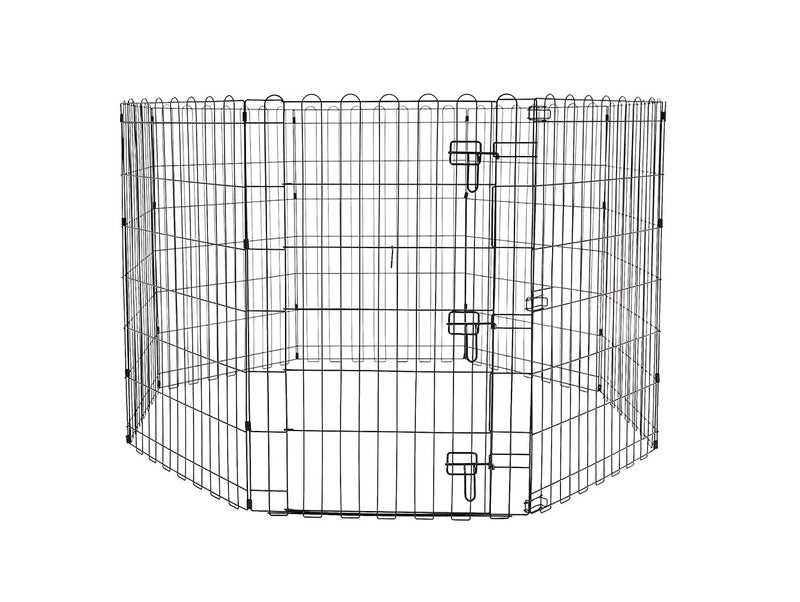 KittuPet Foldable Metal Pet Exercise and Playpen with Door, 24 inch PlayPen for Dog cat and Rabbits - Image 1