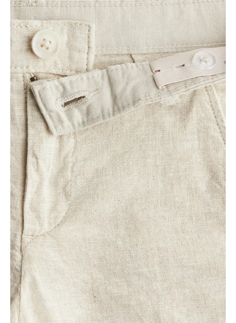 H&M Linen-blend chino shorts
