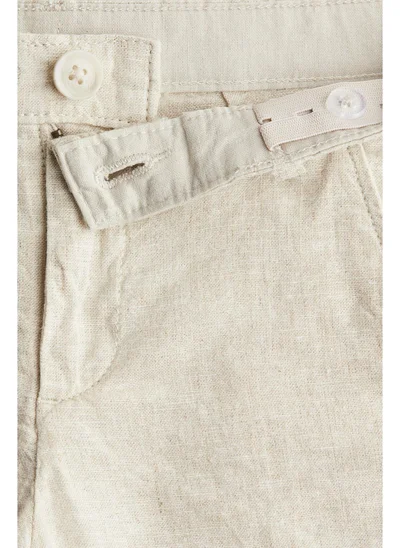 اتش اند ام Linen-blend chino shorts