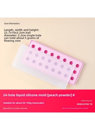 Silicone Milk Yellow Flow Heart Filling Moon Cake Mold Round Spherical Chocolate Yogurt Frozen Ice Cube Ice Tray Box Home Baking-Specifications:24 Holes 2.2cm About 5g (raspberry Powder) With Lid-Color:As Shown In The Figure - pzsku/ZC3B710AB9B6C01FDBF90Z/45/_/1742805545/1e93cf30-025d-4cfe-985a-5adcc9cbee36