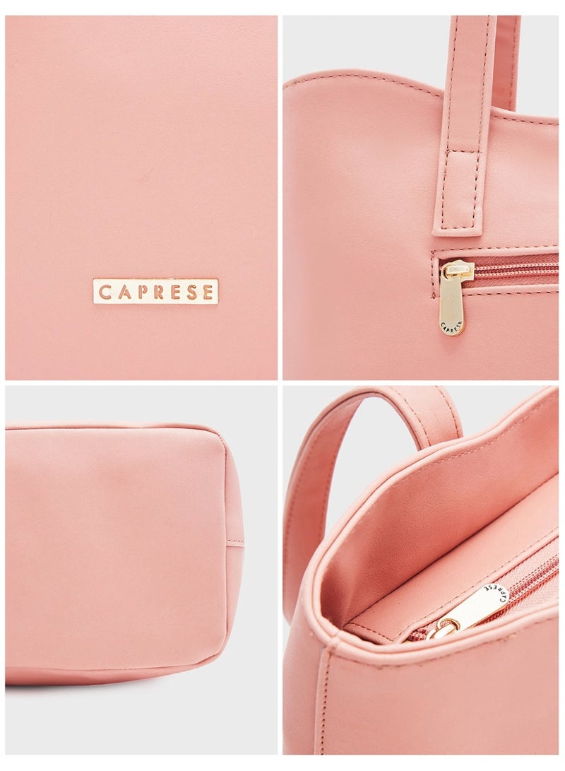 CAPRESE AFRA TOTE MEDIUM BLUSH - Image 4