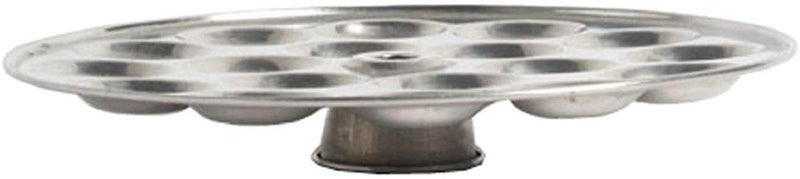Dharam Paul Traders Dharam Paul Traders Stainless Steel Mini Idli Maker Stand Podi idli Steamer with 3 Plates and 36 Cavities12 Cavities in 1 Plate  - Image 4