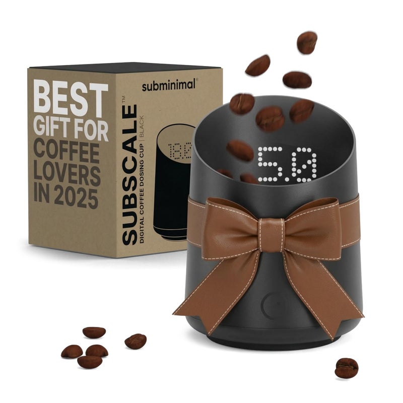 Subminimal Subscale Digital Dosing Cup with LED Display Sleek Precise Scale Dosing Brewing Accessories Measures Coffee Grounds for Espresso Black - Image 2