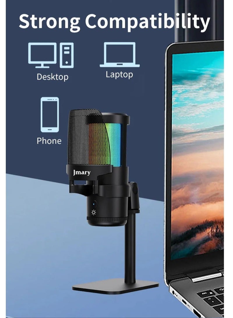 Jmary MC-PW13 Zero Latency USB Desktop Microphone - Image 5