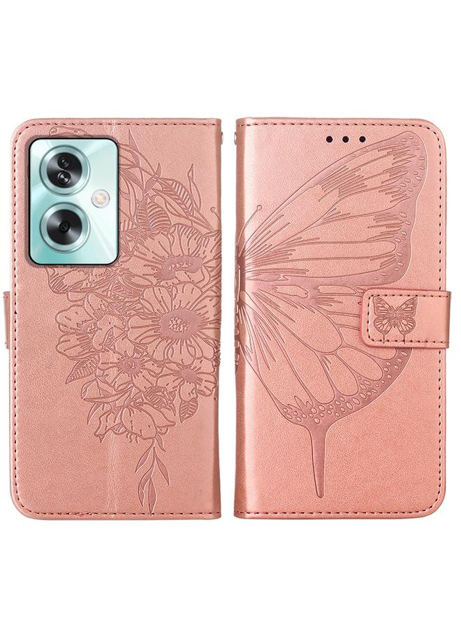 S-TOP Case For OPPO A79 5G Embossed Butterfly Leather Phone Case - Image 3