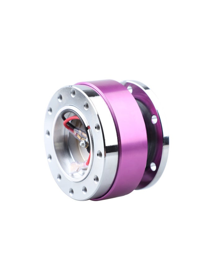 Racing Car Quick Release And Convenient Modification Steering Wheel Quick Release Device Car Connection Adapter Anti-theft Part Modification Base Quick Release-Product Color:Silver  - Image 5
