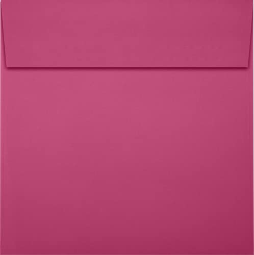 LUXPaper Square Invitation Envelopes | 5 1/2" x 5 1/2" | Magenta Pink | 80lb. Text | 50 Qty - Image 2