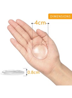 Uwals 8 Pack - Clear Door Stops for Wall 4CM - Door Bumpers with Strong Adhesive Glue - Shock Absorbent and Discreet Wall Protectors from Door Knobs  - Image 3