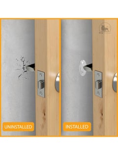 Uwals 8 Pack - Clear Door Stops for Wall 4CM - Door Bumpers with Strong Adhesive Glue - Shock Absorbent and Discreet Wall Protectors from Door Knobs  - Image 2