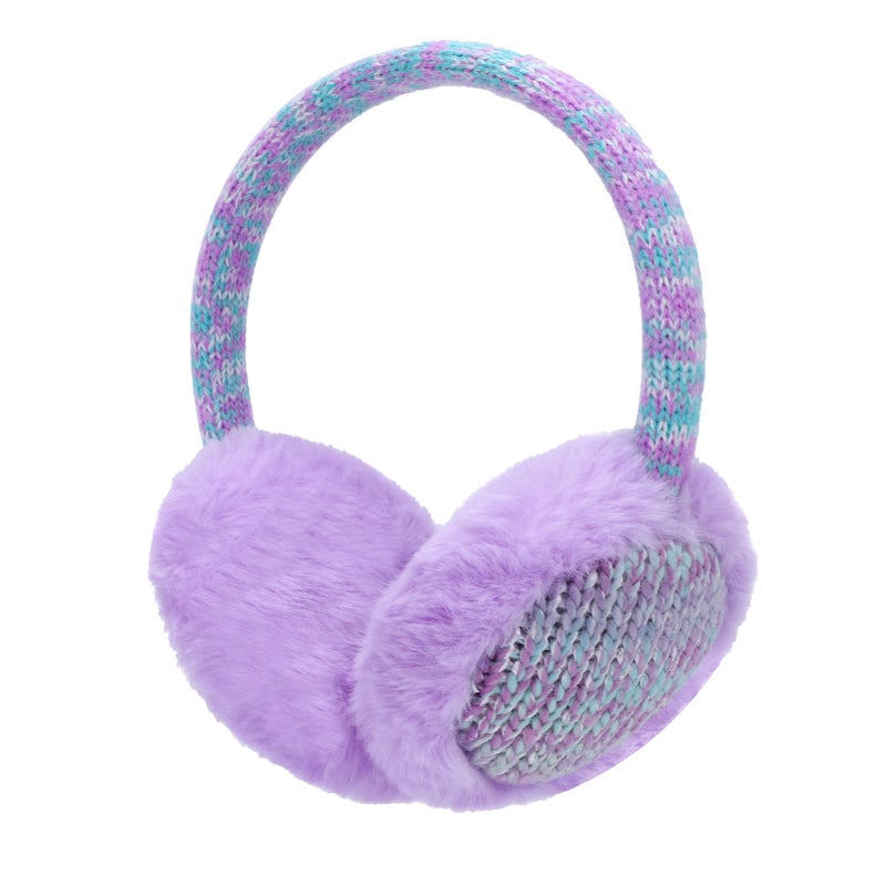 BUTITNOW Kids Knit Earmuffs Soft Plush Comfortable Winter Outdoor Ear Warmers for Boys Girls Age 4-16 Years - Image 1