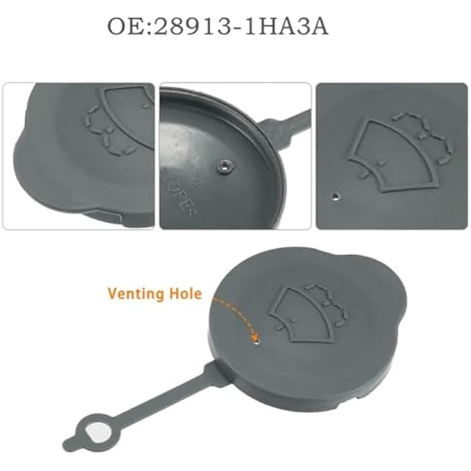 ريحني غطاء زجاجة زجاجة الماء بغطاء خزان منظف المساحات لنيسان ميكرا K13 - Image 5