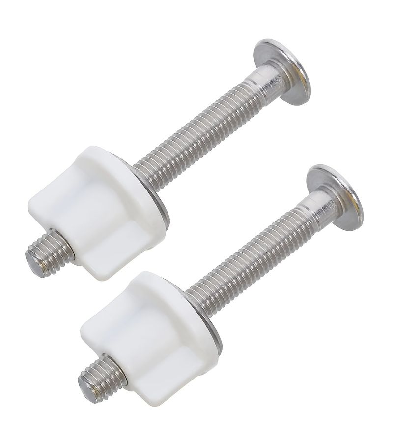 2Pcs Slotted Screw Toilet Seat Fixing Kits Replacement Fitting Bathroom Accessories - Image 2