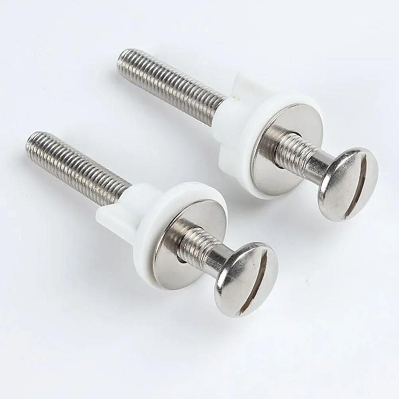 2Pcs Slotted Screw Toilet Seat Fixing Kits Replacement Fitting Bathroom Accessories - Image 4