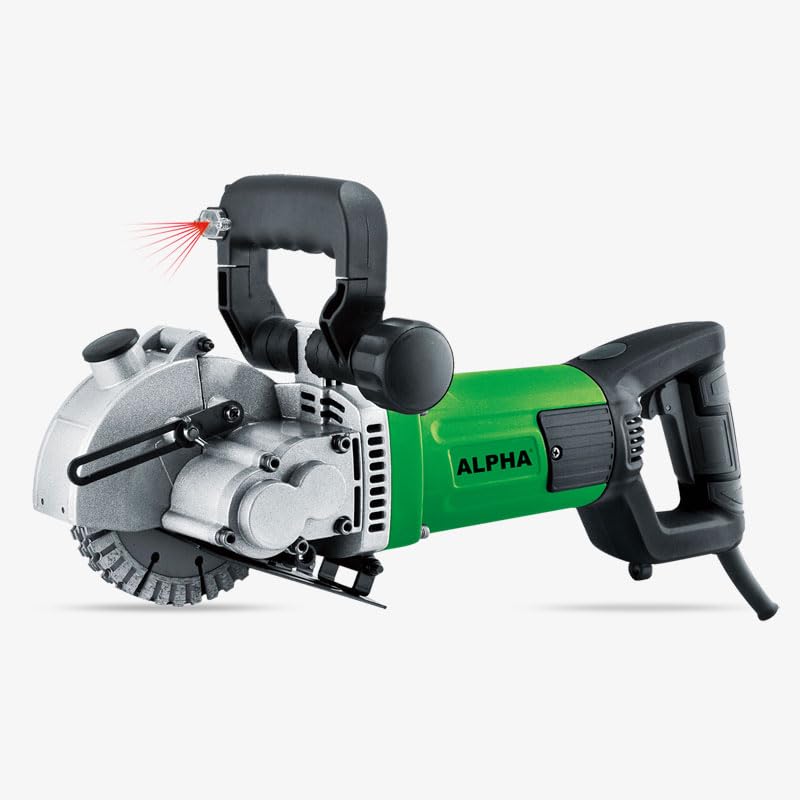 Generic ALPHA WALL CHASER MACHINE WITH 6 BLADES 220V 3000W 5000RPM 40cm Depth Variable Speed Metal Drill 