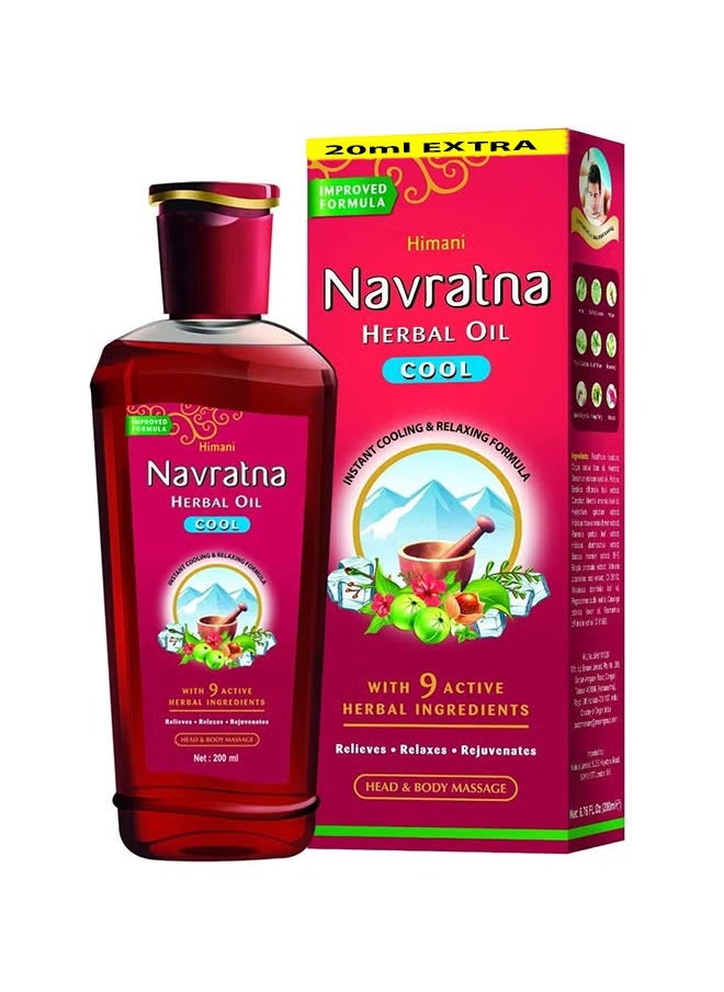 Navratna Herbal Oil 200+20ml  - Image 1