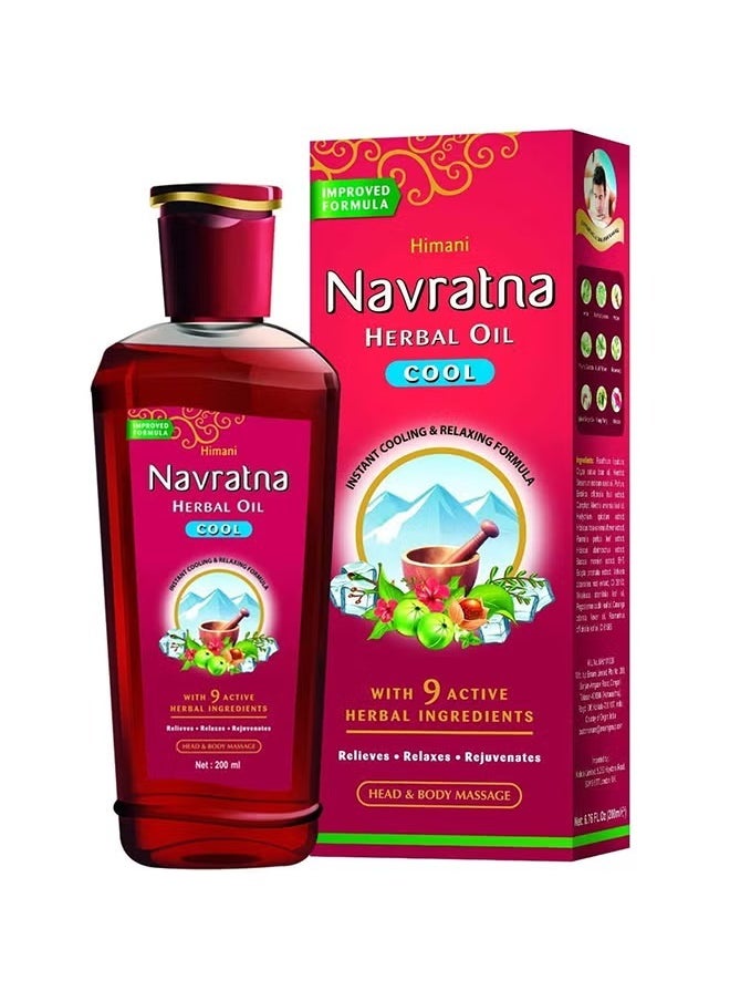 Navratna Herbal Oil 200+20ml  - Image 2