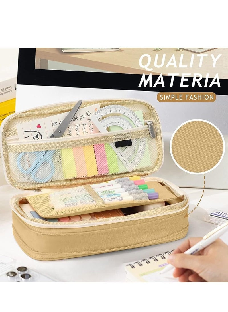 Pencil Case Expandable Pen Bag Big Capacity Storage with Zipper Large Pencil Pouch Stationery for School Supplies - Image 5