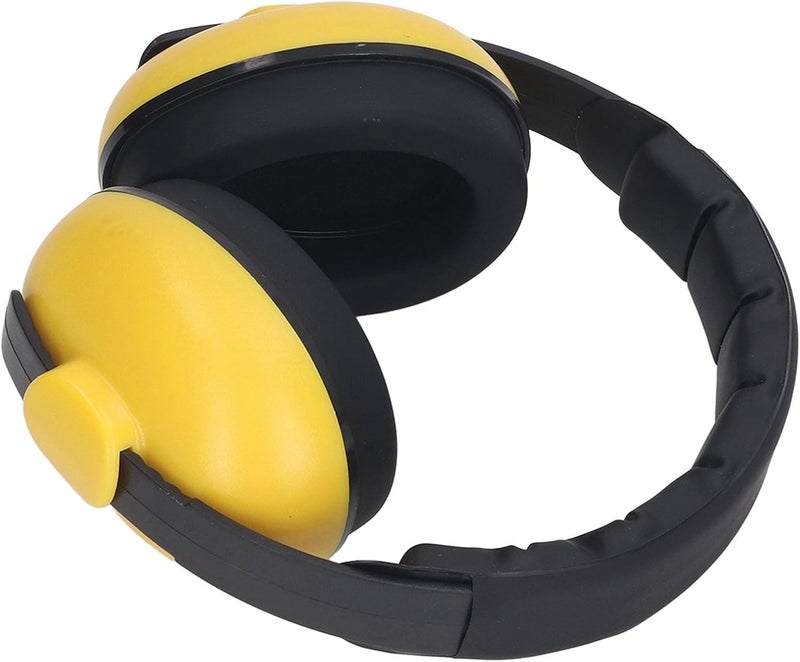 Noise Blocking Earmuffs Comfortable Wearing Hearing Protection NRR 31DB Yellow for Children 0-3 Years Old, Suitable for Sports Events and Woodworking Projects - Image 2