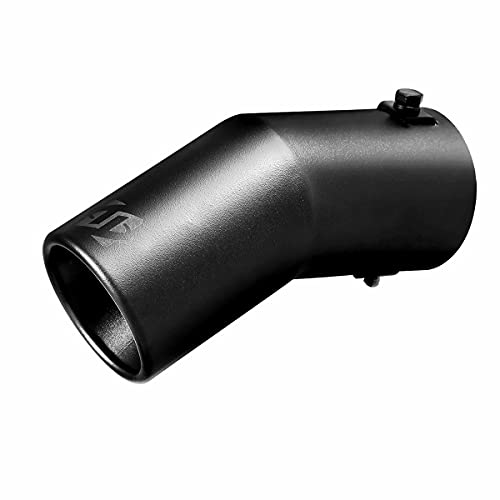 Black Exhaust tip  Fit 15 to 2 Inch Exhaust Tail Pipe Diameter Black Coated Stainless Steel  Car Muffler Tips