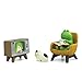 Mevodeata Cute Mini Frog and Cat Figurine with Small Sofa and TV Resin Figure for Office Home Decor Perfect Cute Frog Gift and Cat Gift - Image 3