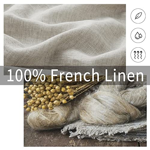 ATLINIA 100% Linen Pillowcases Set of 2, King Size 20" x 36" Pillow Case, Linen Pillow Sham - Image 4