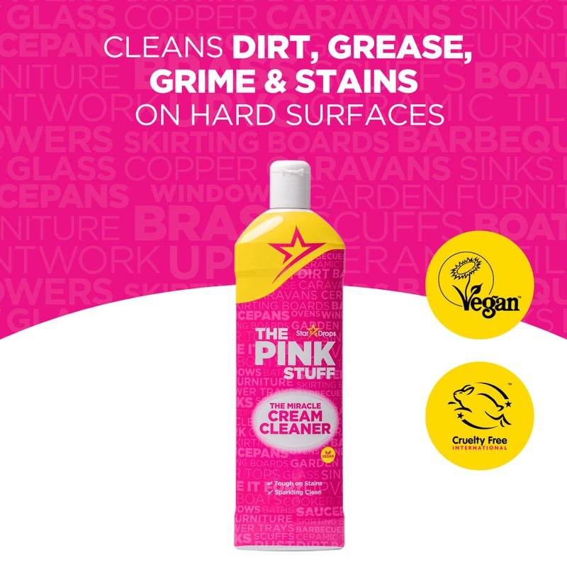 Stardrops The Pink Stuff Miracle Cleaning Bundle â€“ Multi-Purpose Paste, Spray & Cream Cleaner (3-Pack) â€“ Tough on Stains, Gentle on Surfaces - Image 3