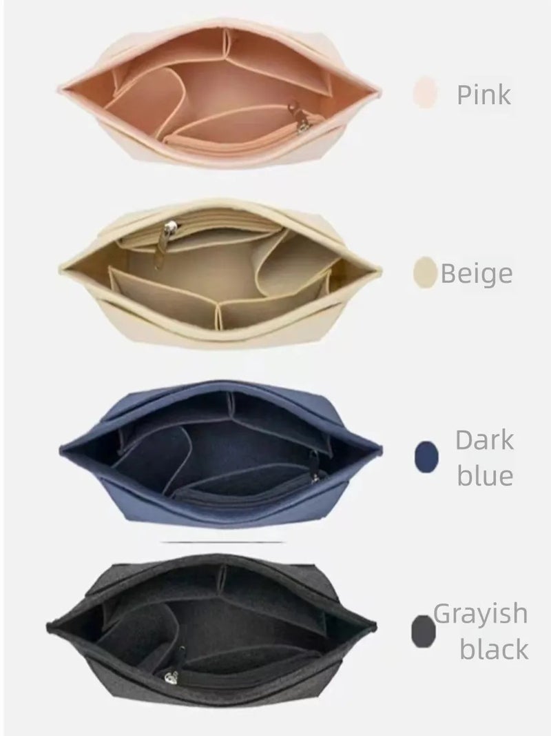 Felt Bag Organizer Insert for Longchamp Le Pliage, S/M/L Multi-Size Liner Bag, Lightweight Purse Insert with Compartments, Tote Bag Divider for Daily & Travel Use   (S) - Image 2