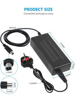 S-Color المملكة المتحدة التوصيل شاحن سكوتر الكهربائية 42V 2A محول التيار الكهربائي لXIAOMI M365 / برو 2 شاحن البطارية العالمي ل Ninebot Pure Air Pro 2 عجلة التوازن سكوتر الانجراف مجلس الدراجة الكهربائية  - Image 2