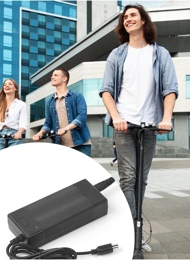 S-Color - UK Plug Electric Scooter Charger 42V 2A Power Supply Adapter for Xiaomi M365/Pro 2 Universal Battery Charger for Ninebot Pure Air Pro 2 Wheel Balance Scooter Drifting Board Electric Bike - Image 1