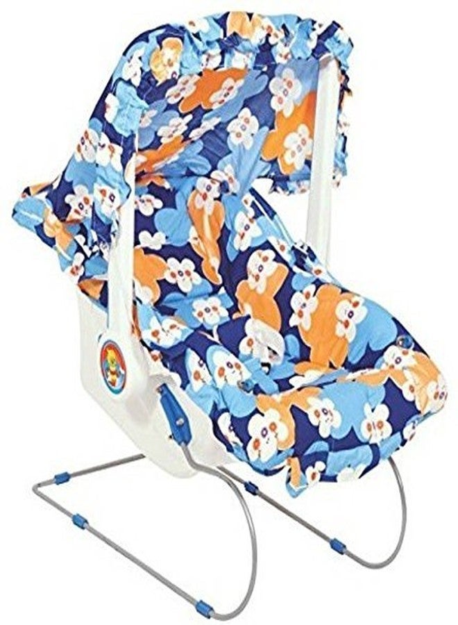 GRAZIA Multipurpose Multi Bouncer Rocker Feeder Baby Carry Cot with 12 in 1 Ability - Blue-Made in India - Image 2