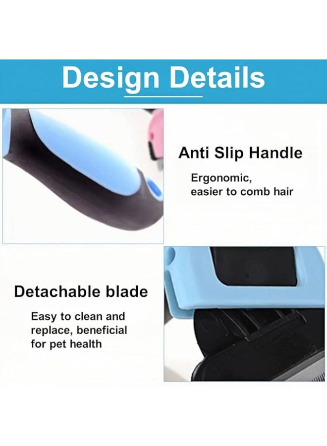 فرشاة ازالة تساقط الشعر للحيوانات الاليفة، اداة احترافية للعناية بالقطط، تقلل بشكل فعال من تساقط الشعر بنسبة تصل الى 95%، امشاط ازالة شعر الحيوانات الاليفة للشعر القصير والطويل للقطط الصغيرة والمتوسطة - Image 5