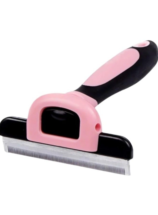 فرشاة ازالة تساقط الشعر للحيوانات الاليفة، اداة احترافية للعناية بالقطط، تقلل بشكل فعال من تساقط الشعر بنسبة تصل الى 95%، امشاط ازالة شعر الحيوانات الاليفة للشعر القصير والطويل للقطط الصغيرة والمتوسطة - Image 1